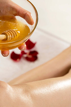 Deep tissue massage therapy illustration at Magical Massage